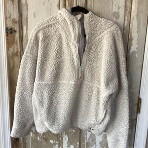 PrAna Sherpa Organic Cotton Jacket Gray Hoodie Sweatshirt Long Sleeve Pockets XL